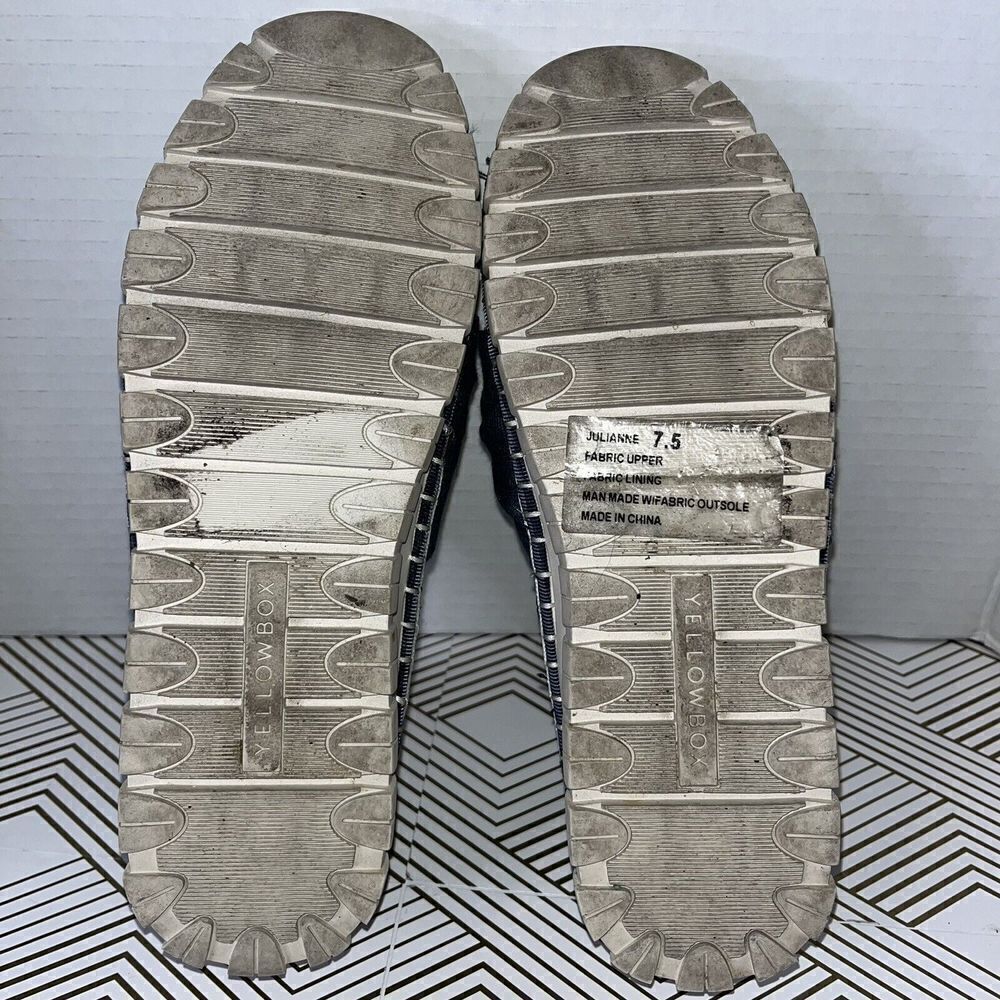 Yellow box Julianne Slip On Sneaker Wmns Sz 7.5 Denim Twist‎ Burlap Thick Soles - Picture 7 of 9